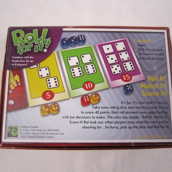 Roll For It! Dice Game - Complete - Picture 5 of 7
